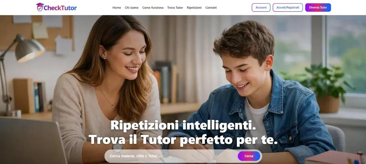 Home page di CheckTutor