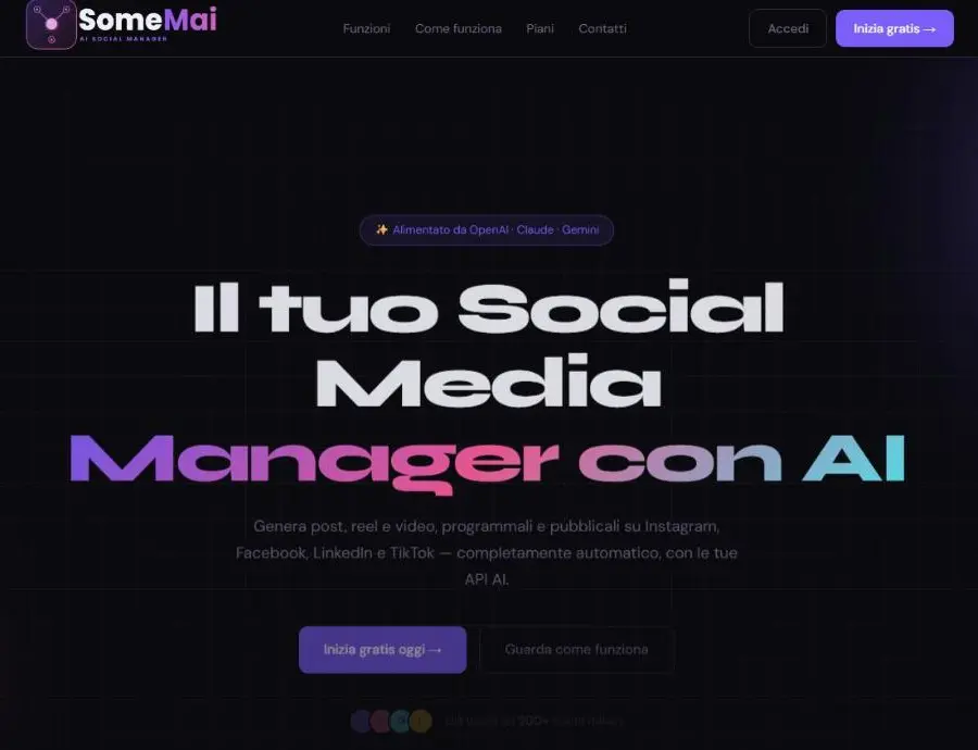 Home page di SomeMai