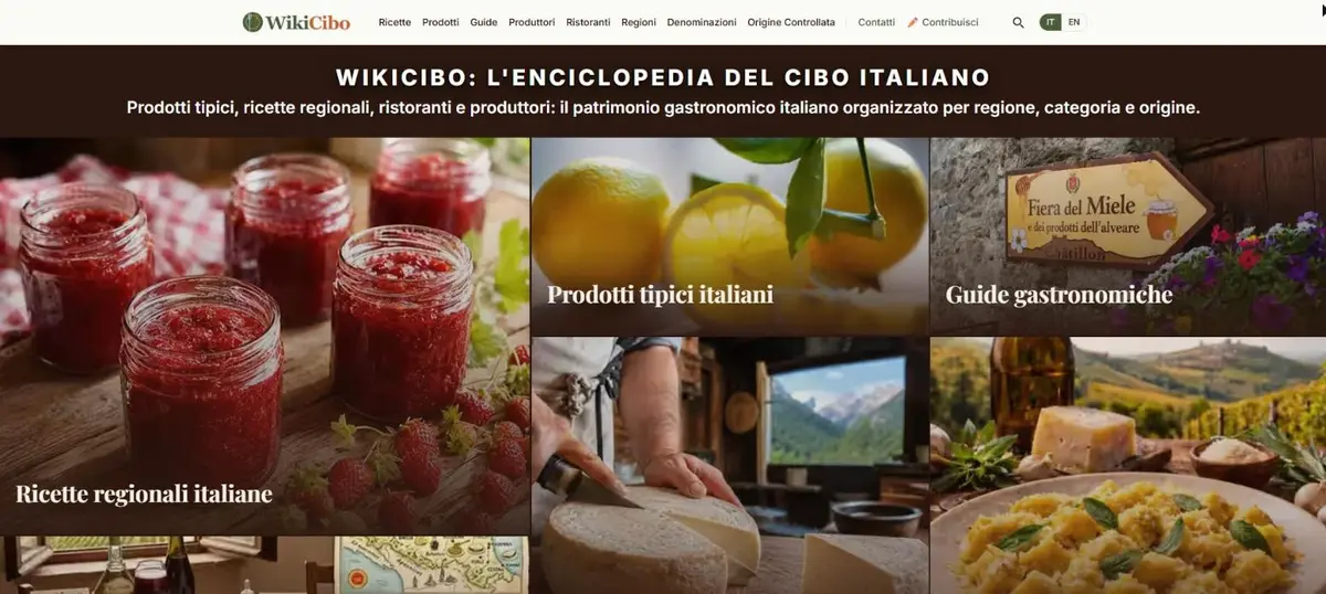 Home page di WikiCibo